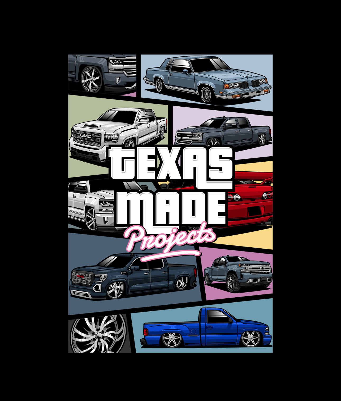 GTA Texas Made Projects Decal 4x4