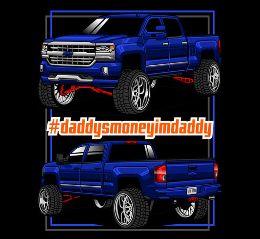 Lifted Silverado Decal 4x4